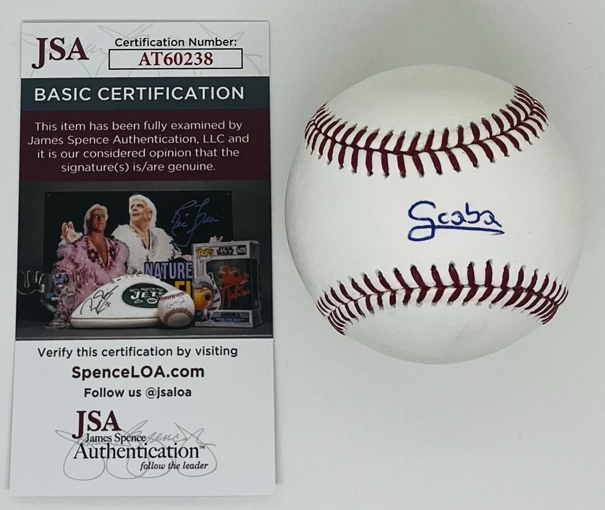 STARLYN CABA SIGNED RAWLINGS MAJOR LEAGUE BASEBALL PHILADELPHIA PHILLIES JSA COA