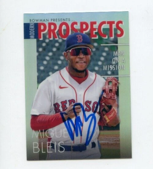 MIGUEL BLEIS SIGNED 2023 BOWMAN CHROME MODERN PROSPECTS CARD AUTO
