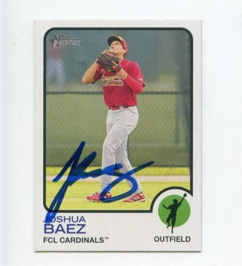 JOSHUA BAEZ SIGNED 2022 TOPPS HERITAGE MINOR LEAGUE BASEBALL CARD AUTO