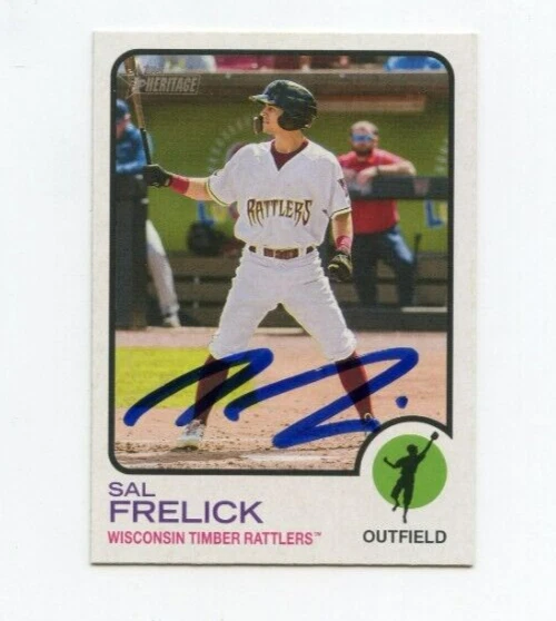 SAL FRELICK SIGNED 2022 TOPPS HERITAGE MINOR LEAGUE BASEBALL CARD AUTO