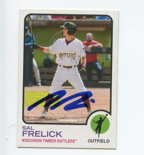 SAL FRELICK SIGNED 2022 TOPPS HERITAGE MINOR LEAGUE BASEBALL CARD AUTO