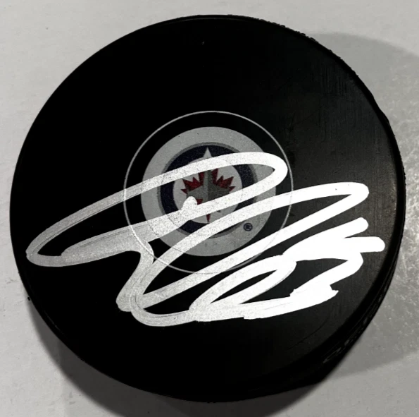 RASMUS KUPARI SIGNED WINNIPEG JETS HOCKEY PUCK W/ CASE COA