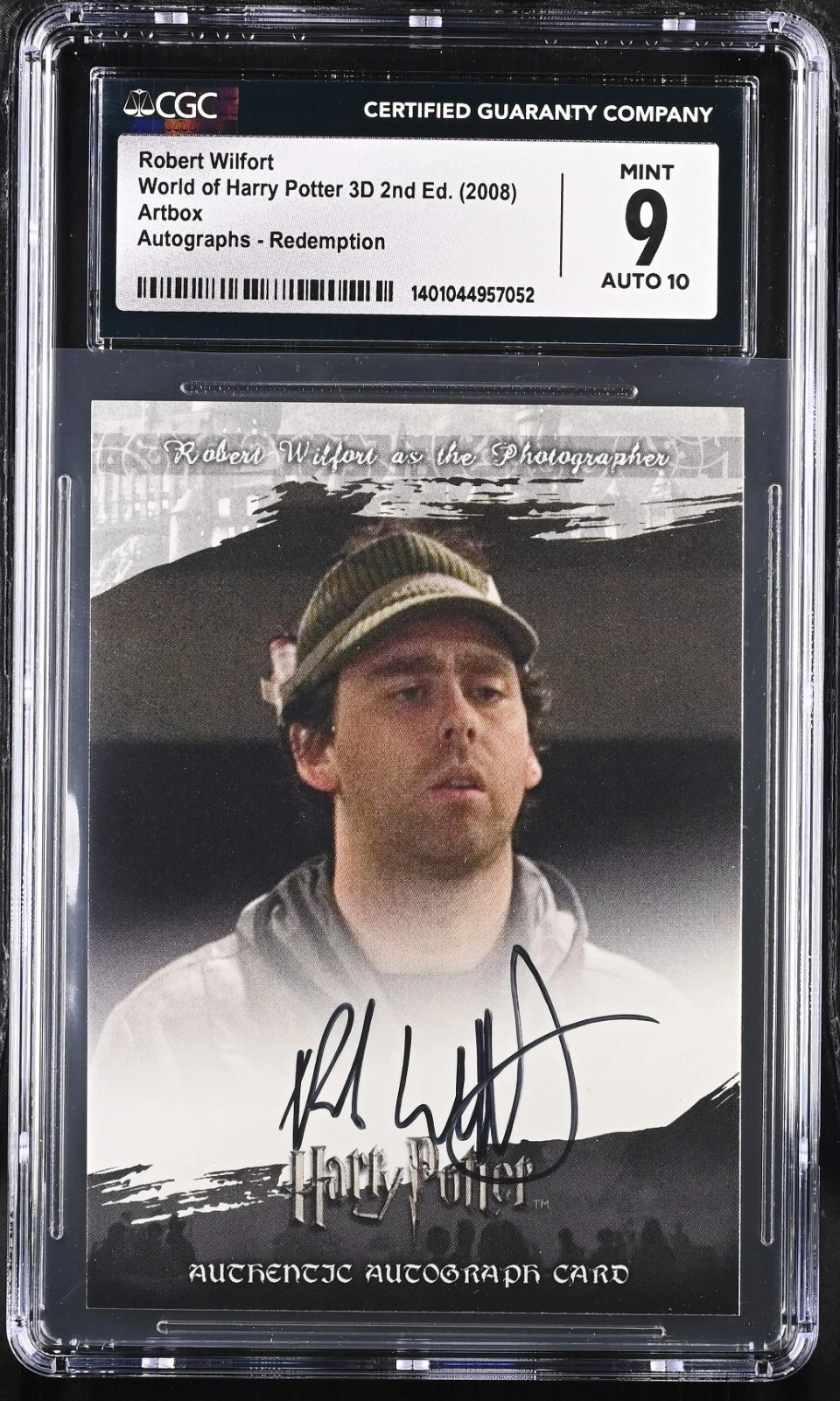 2007 Artbox Harry Potter Redemption Robert Wilfort Auto Signed CGC 9