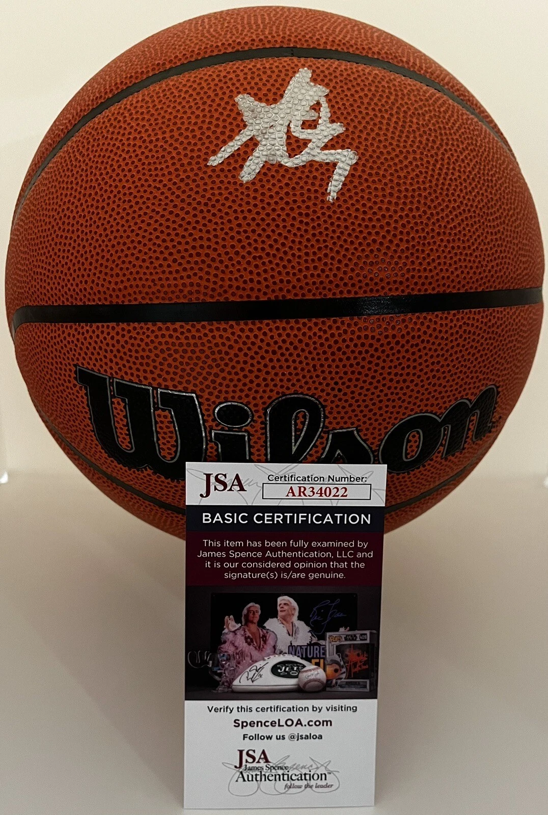 ACE BAILEY SIGNED WILSON NBA BASKETBALL RUTGERS UNIVERSITY SCARLET KNIGHTS JSA