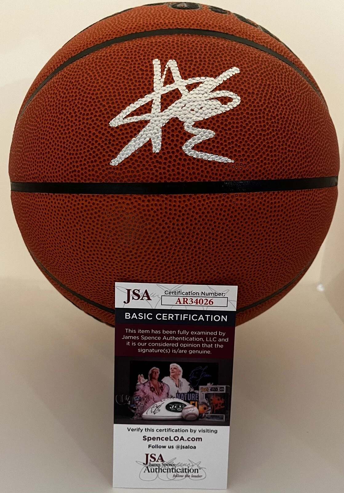 ACE BAILEY SIGNED WILSON NBA BASKETBALL RUTGERS UNIVERSITY SCARLET KNIGHTS JSA