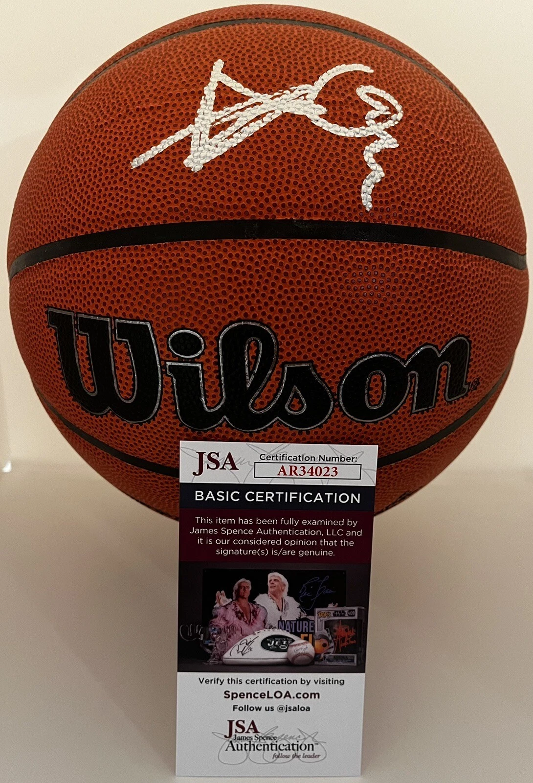 ACE BAILEY SIGNED WILSON NBA BASKETBALL RUTGERS UNIVERSITY SCARLET KNIGHTS JSA