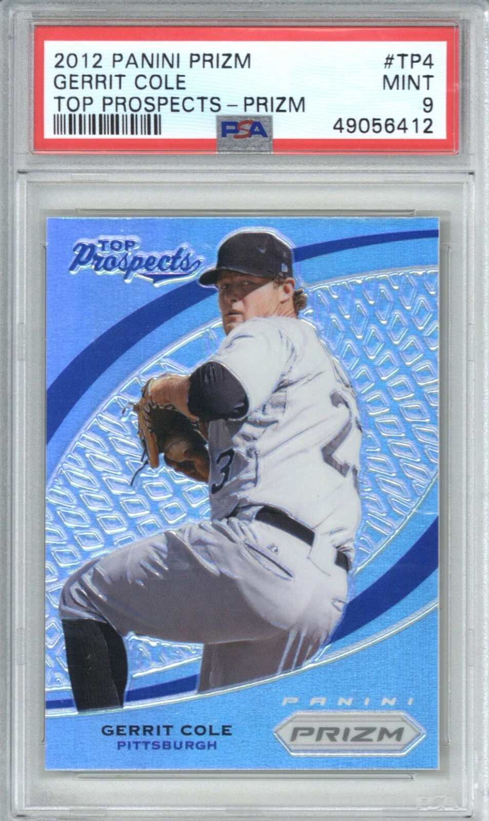 2012 Panini Prizm Silver Prizm Top Prospects #TP4 Gerrit Cole PSA 9