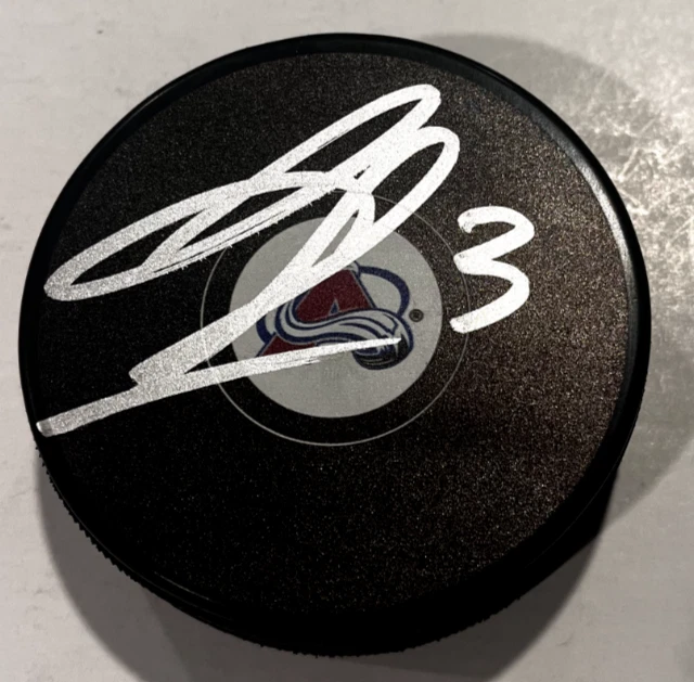 JOHN LUDVIG SIGNED COLORADO AVALANCHE HOCKEY PUCK W/ CASE COA