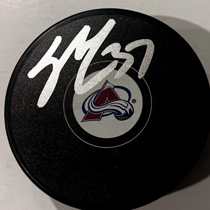 CASEY MITTELSTADT SIGNED COLORADO AVALANCHE HOCKEY PUCK W/ CASE COA