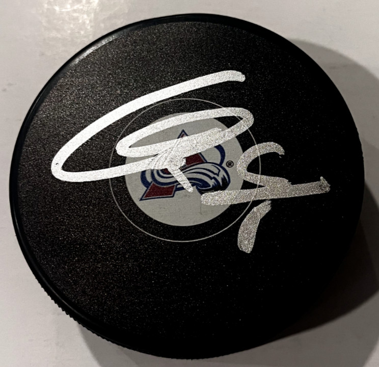 OLIVER KYLINGTON SIGNED COLORADO AVALANCHE HOCKEY PUCK W/ CASE COA
