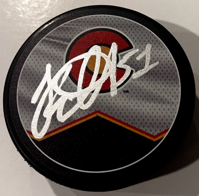 NIKOLAI KOVALENKO SIGNED COLORADO AVALANCHE HOCKEY PUCK W/ CASE COA