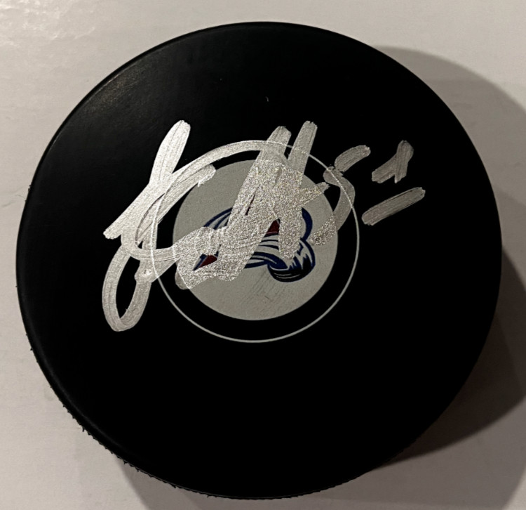 NIKOLAI KOVALENKO SIGNED COLORADO AVALANCHE HOCKEY PUCK W/ CASE COA