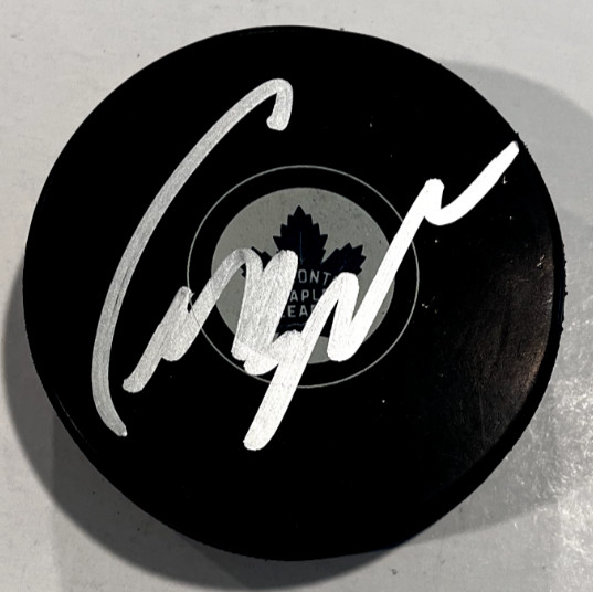 CRAIG BERUBE SIGNED TORONTO MAPLE LEAFS HOCKEY PUCK W/ CASE COA