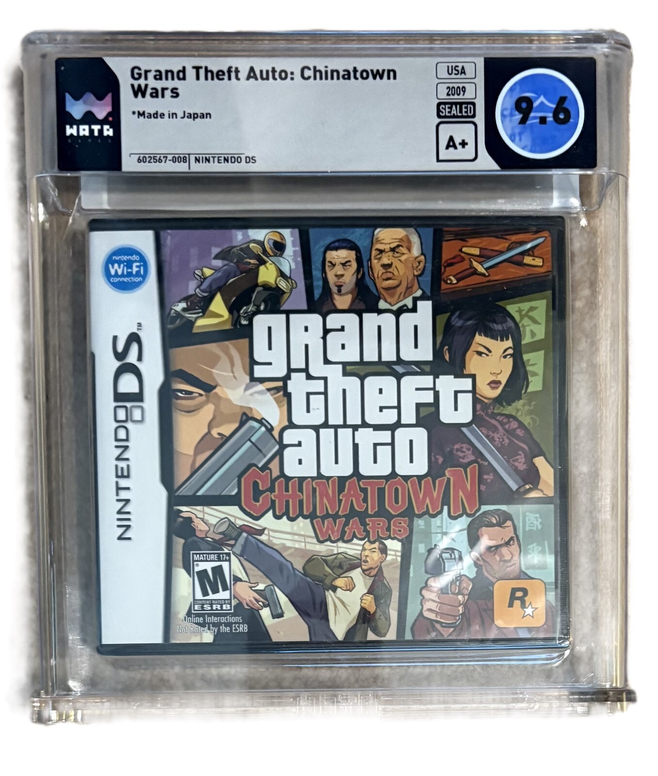 2009 GRAND THEFT AUTO CHINATOWN WARS NINTENDO DS SEALED WATA 9.6 A+ COLLECTIBLE MEMORABILIA