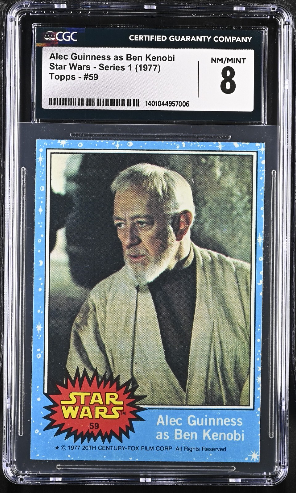1977 Topps Star Wars #59 Alec Guinness As Ben Kenobi CGC 8 NM/MT