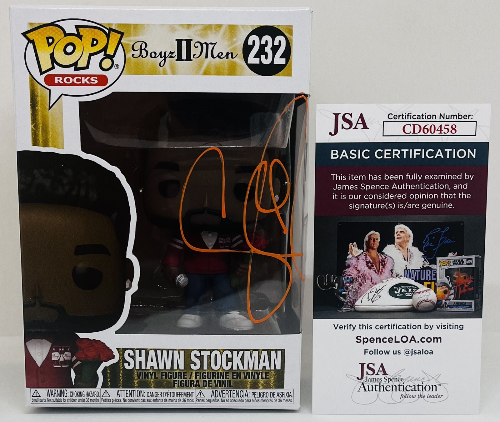 SHAWN STOCKMAN SIGNED POP ROCKS FUNKO FIGURE BOYZ II MEN HARMONY GROUP JSA COA