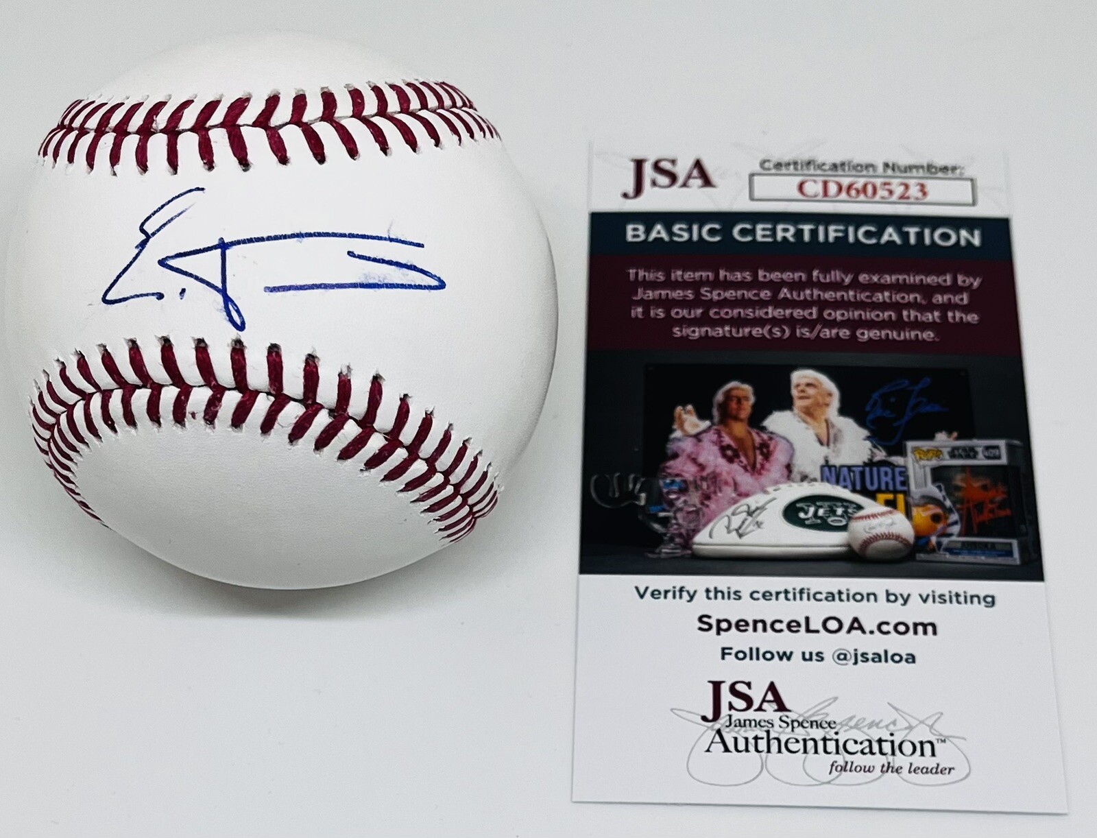 EDUARDO TAIT SIGNED RAWLINGS MAJOR LEAGUE BASEBALL PHILADELPHIA PHILLIES JSA COA