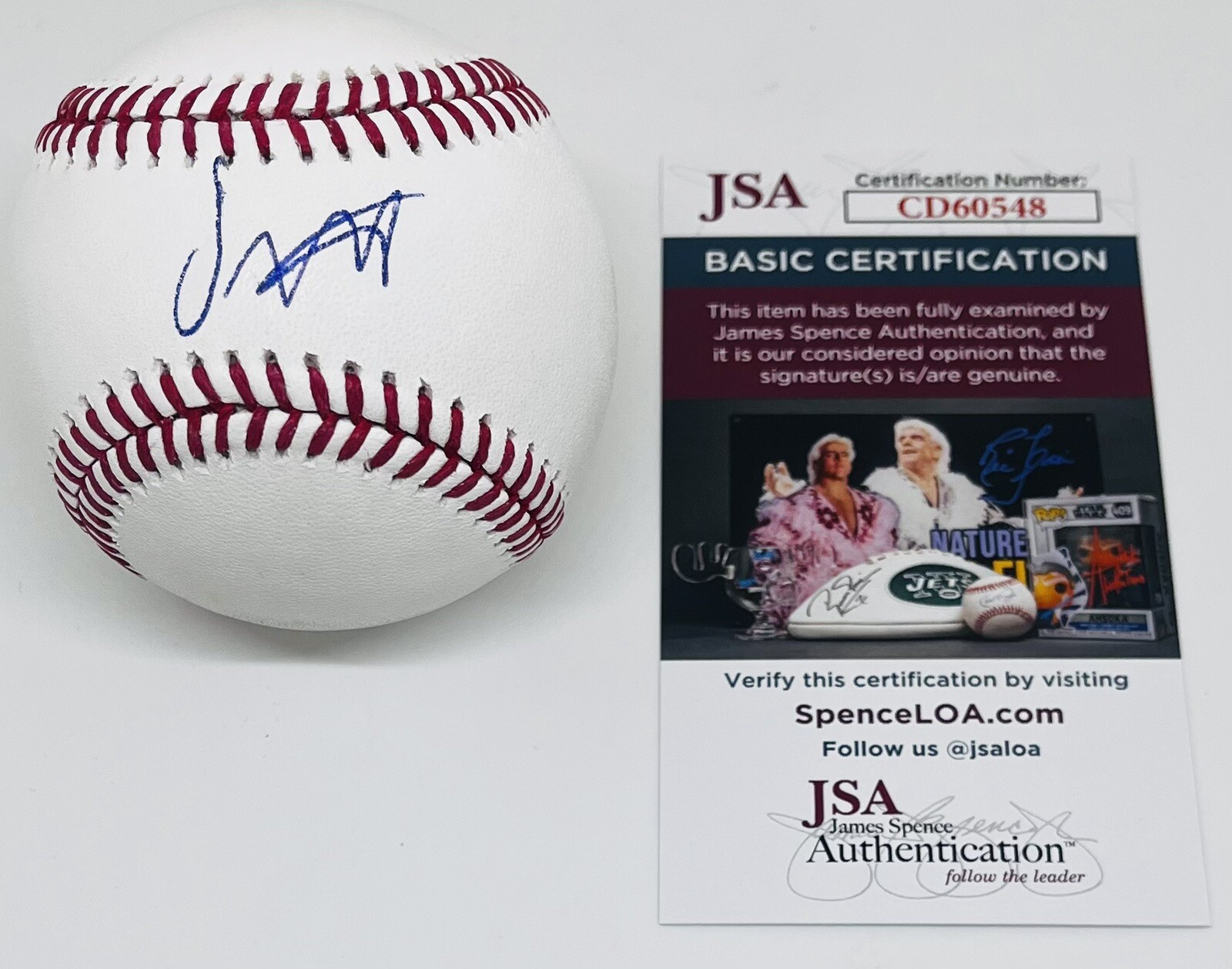 JESUS MADE SIGNED RAWLINGS MAJOR LEAGUE BASEBALL MILWAUKEE BREWERS JSA COA