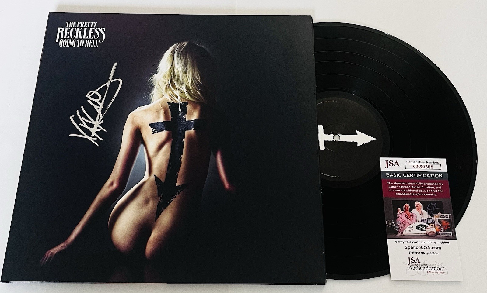 TAYLOR MOMSEN SIGNED THE PRETTY RECKLESS GOING TO HELL LP VINYL RECORD ALBUM JSA