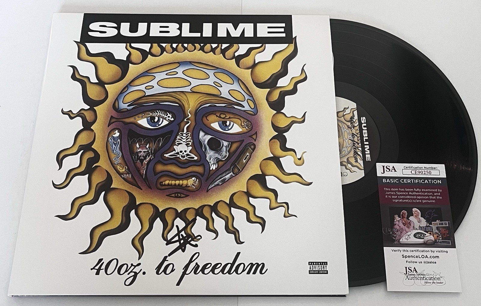 ERIC WILSON SIGNED SUBLIME 40 OZ TO FREEDOM LP VINYL RECORD ALBUM JSA COA