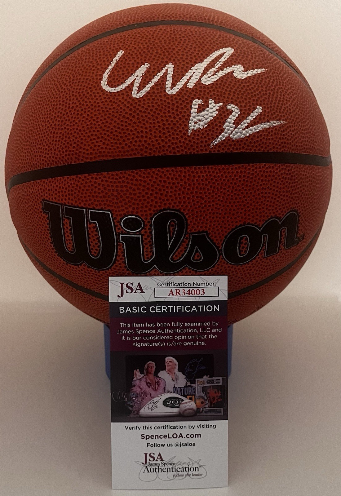COOPER FLAGG SIGNED WILSON NBA BASKETBALL DALLAS MAVERICKS JSA COA