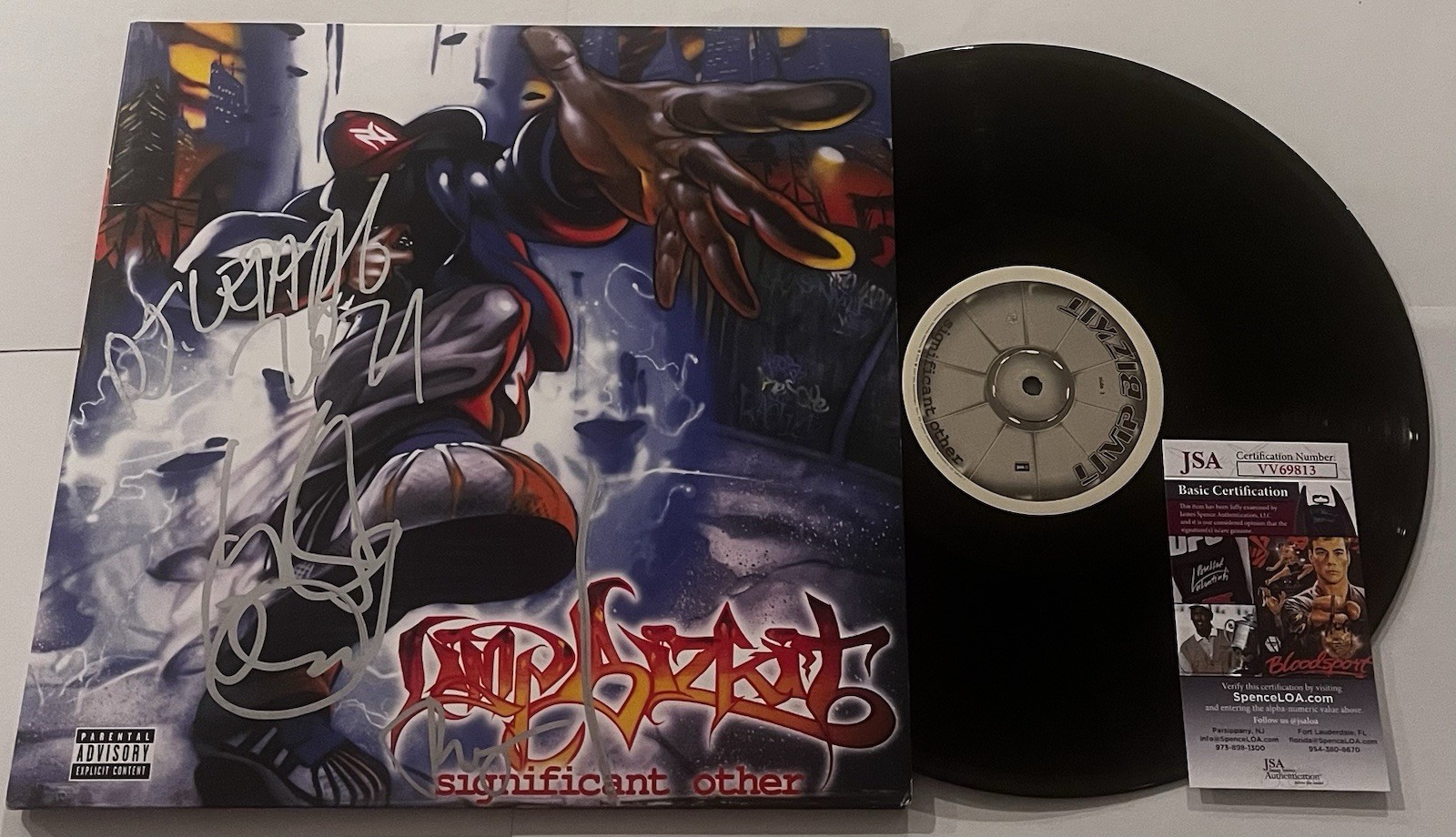 LIMP BIZKIT SIGNED SIGNIFICANT OTHER LP VINYL RECORD ALBUM FRED DURST WES JSA
