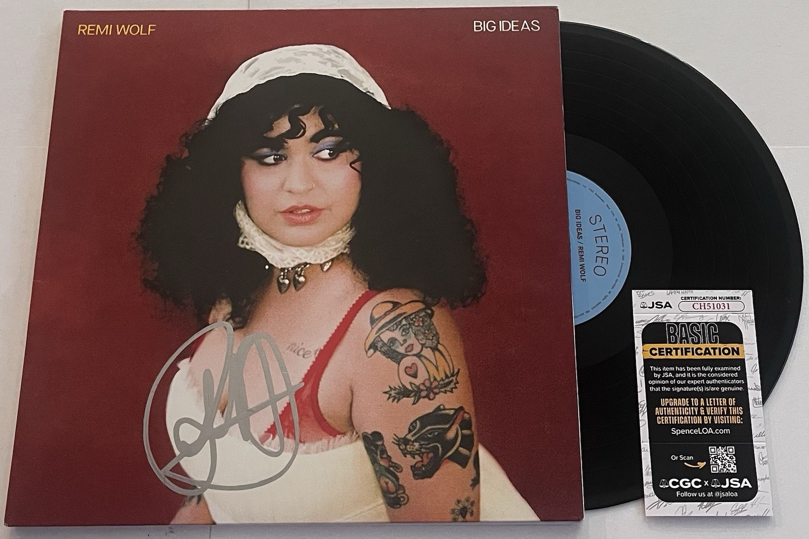 REMI WOLF SIGNED BIG IDEAS LP VINYL RECORD ALBUM JSA COA
