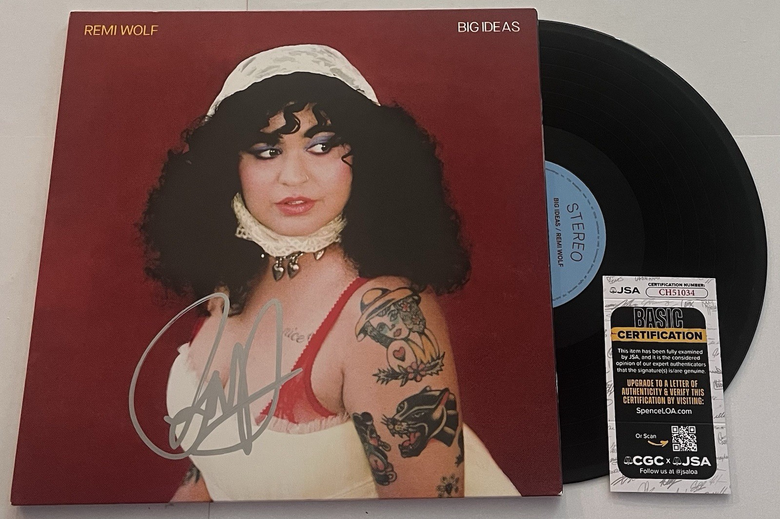 REMI WOLF SIGNED BIG IDEAS LP VINYL RECORD ALBUM JSA COA