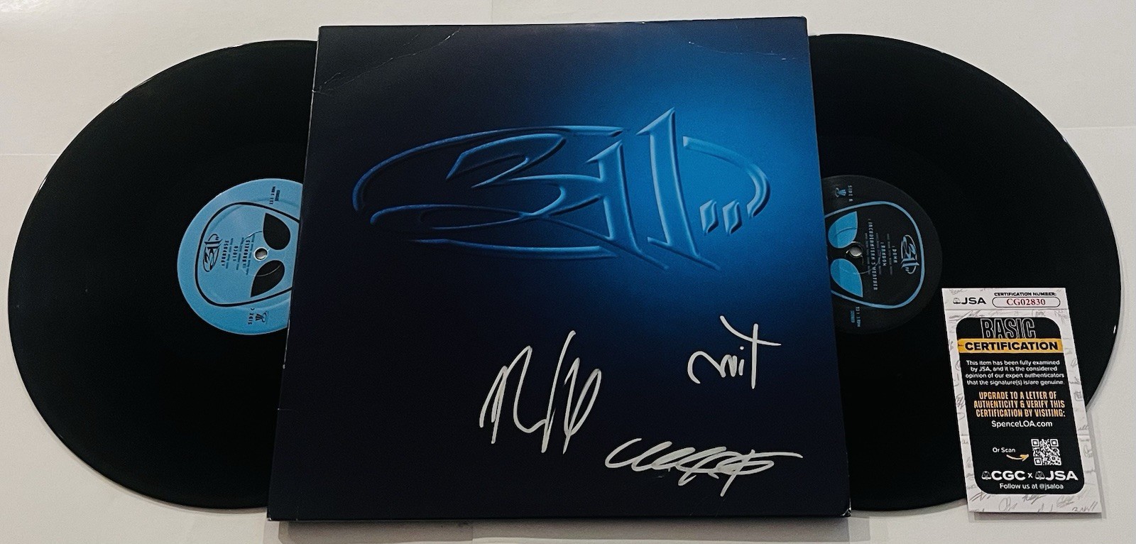 311 BAND SIGNED 311 LP VINYL RECORD ALBUM NICK HEXUM TIM CHAD JSA COA