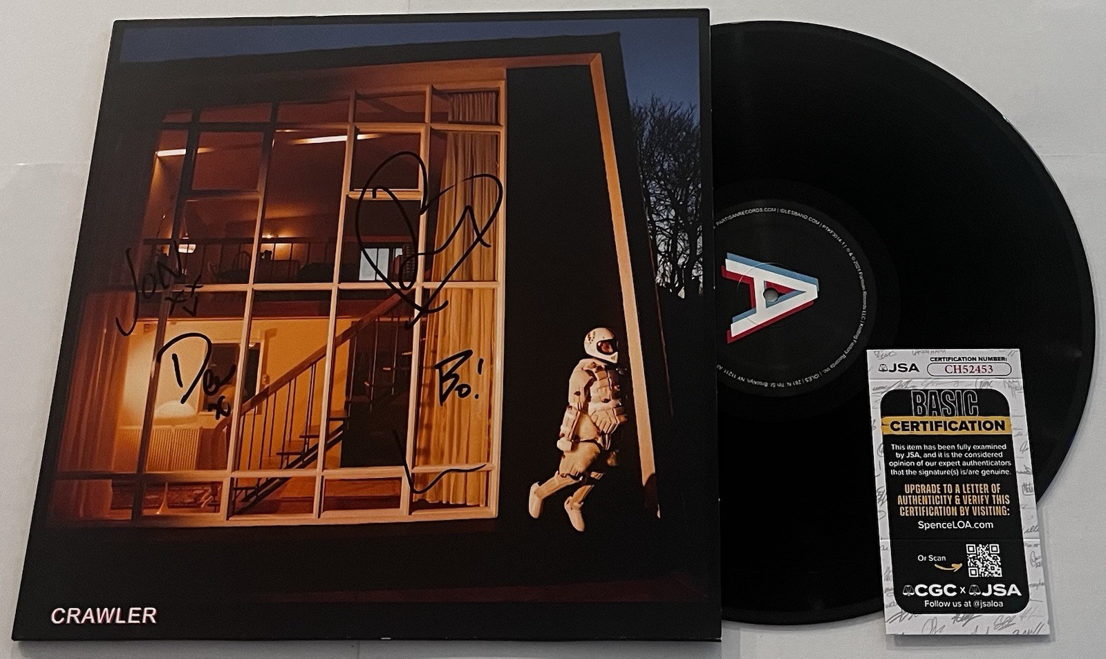 IDLES BAND SIGNED CRAWLER LP VINYL RECORD ALBUM JOE TALBOT +4 JSA COA