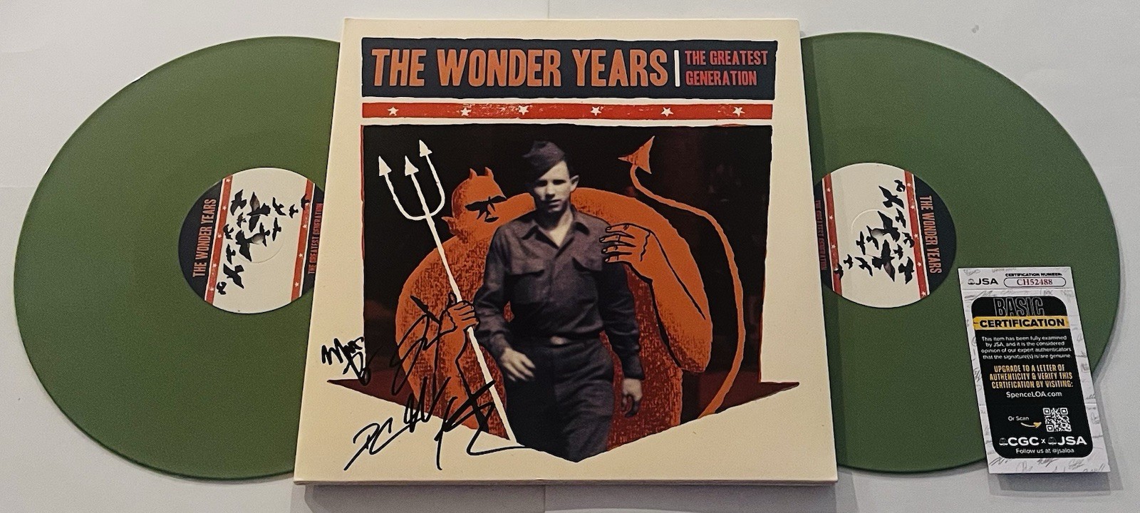 THE WONDER YEARS SIGNED GREATEST GENERATION VINYL RECORD ALBUM DAN CAMPBELL JSA