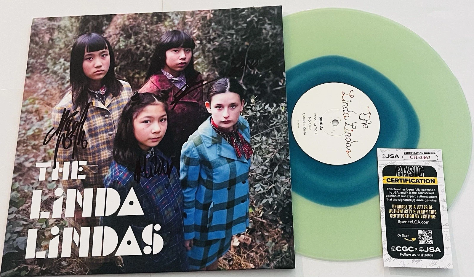 THE LINDA LINDAS BAND SIGNED LP VINYL RECORD ALBUM BELA SALAZAR +3 JSA COA