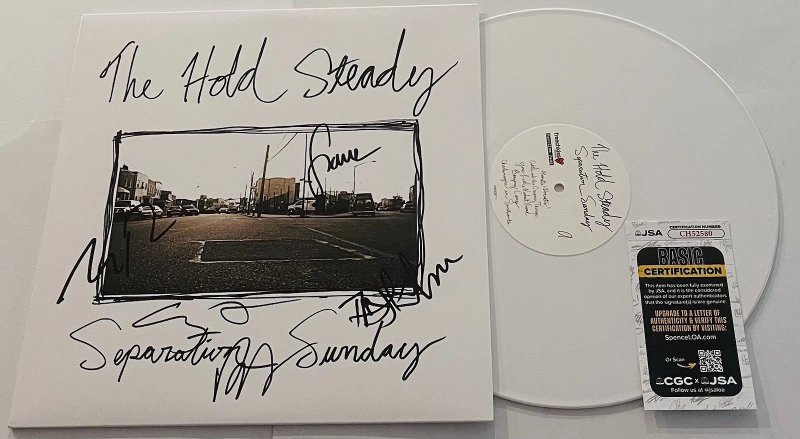 THE HOLD STEADY SIGNED SEPARATION SUNDAY LP VINYL RECORD ALBUM CRAIG FINN +4 JSA