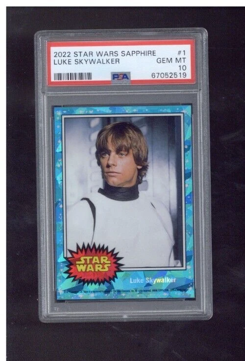 2022 Star Wars Sapphire Luke Skywalker #1 PSA 10