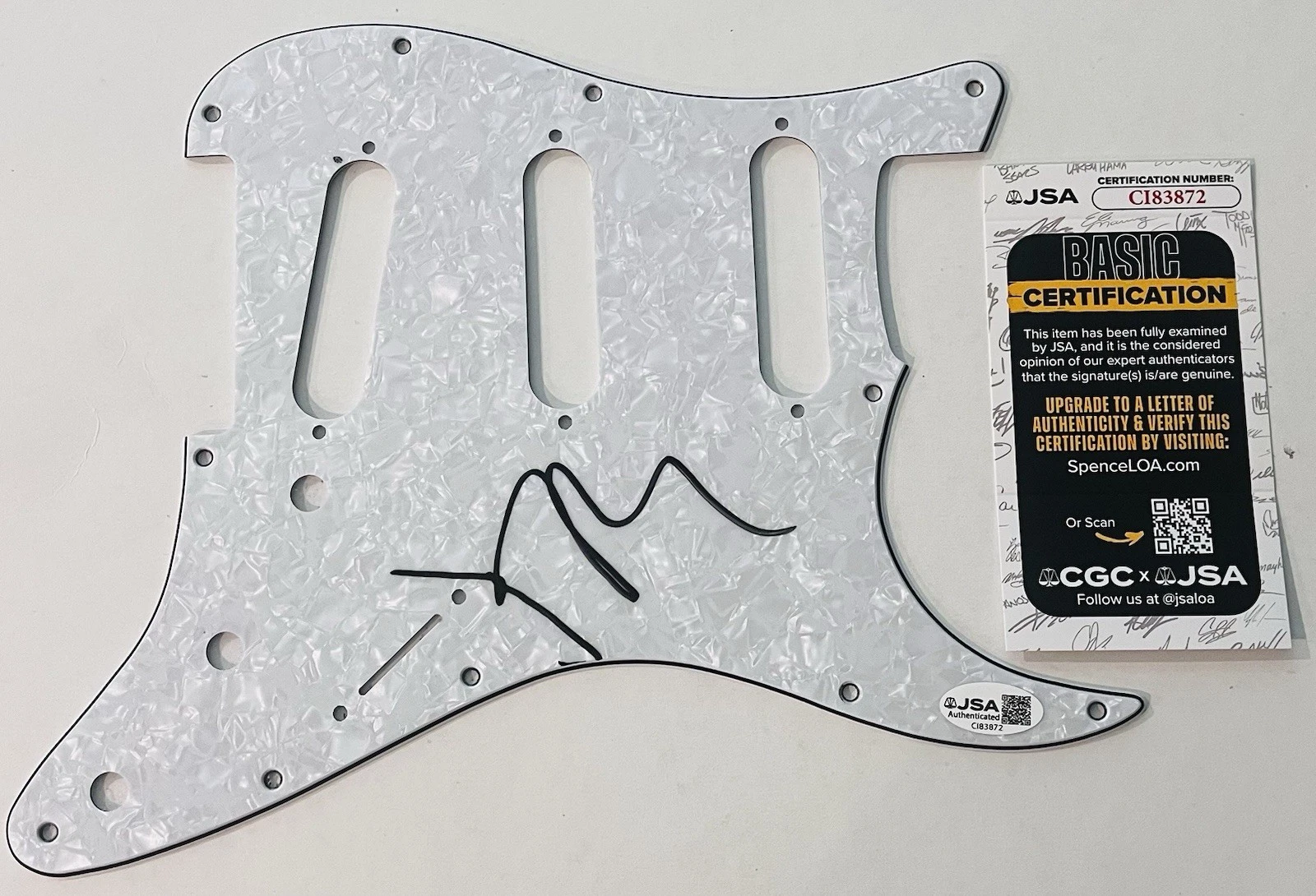 EVAN DANDO THE LEMONHEADS SIGNED GUITAR PICKGUARD PICK GUARD AUTOGRAPH JSA COA