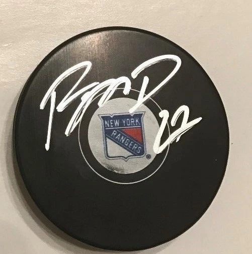 RYAN MCDONAGH SIGNED NEW YORK RANGERS PUCK W/CASE COA