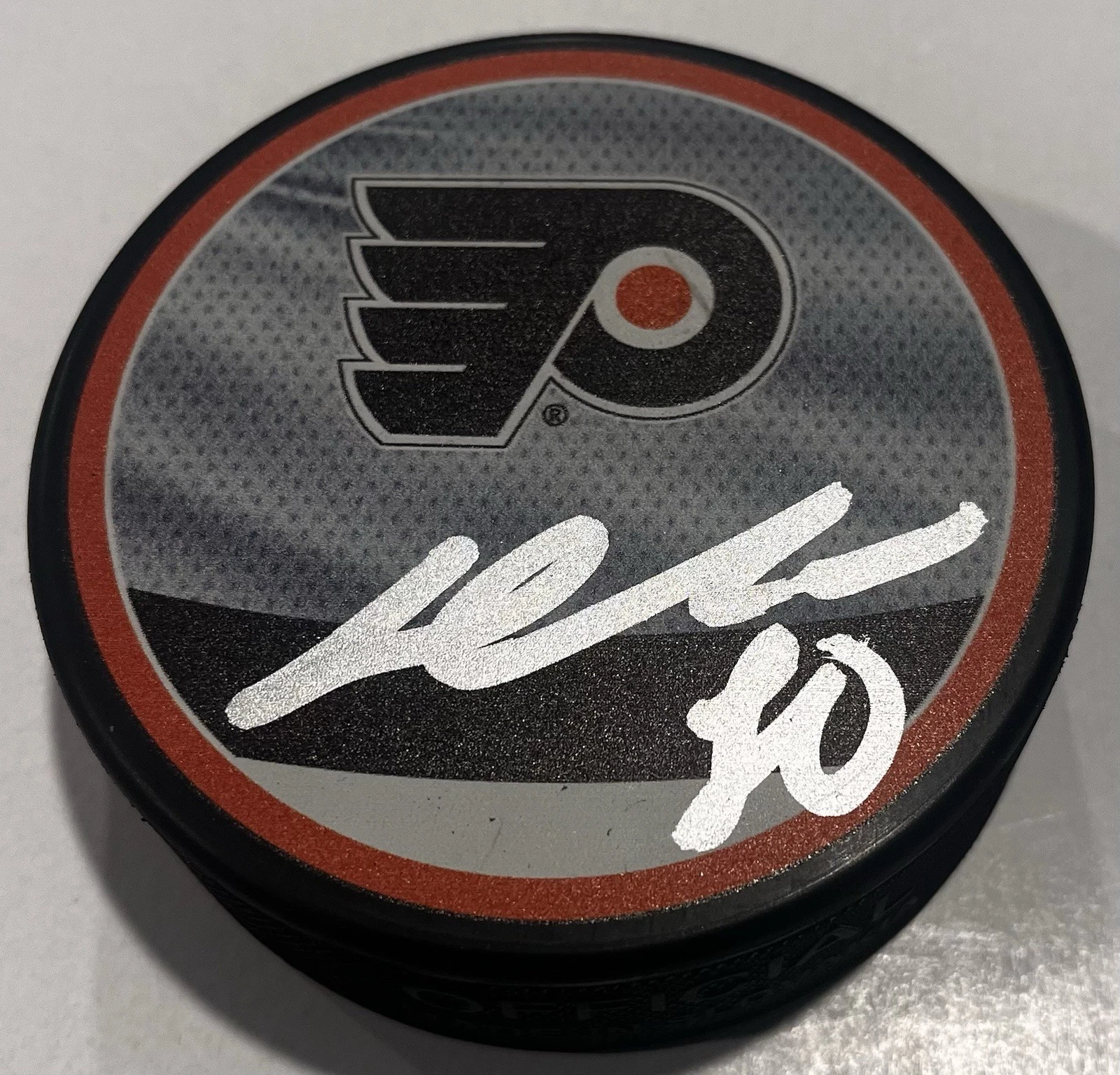 DAN DANIEL VLADAR SIGNED PHILADELPHIA FLYERS HOCKEY PUCK W/ CASE COA