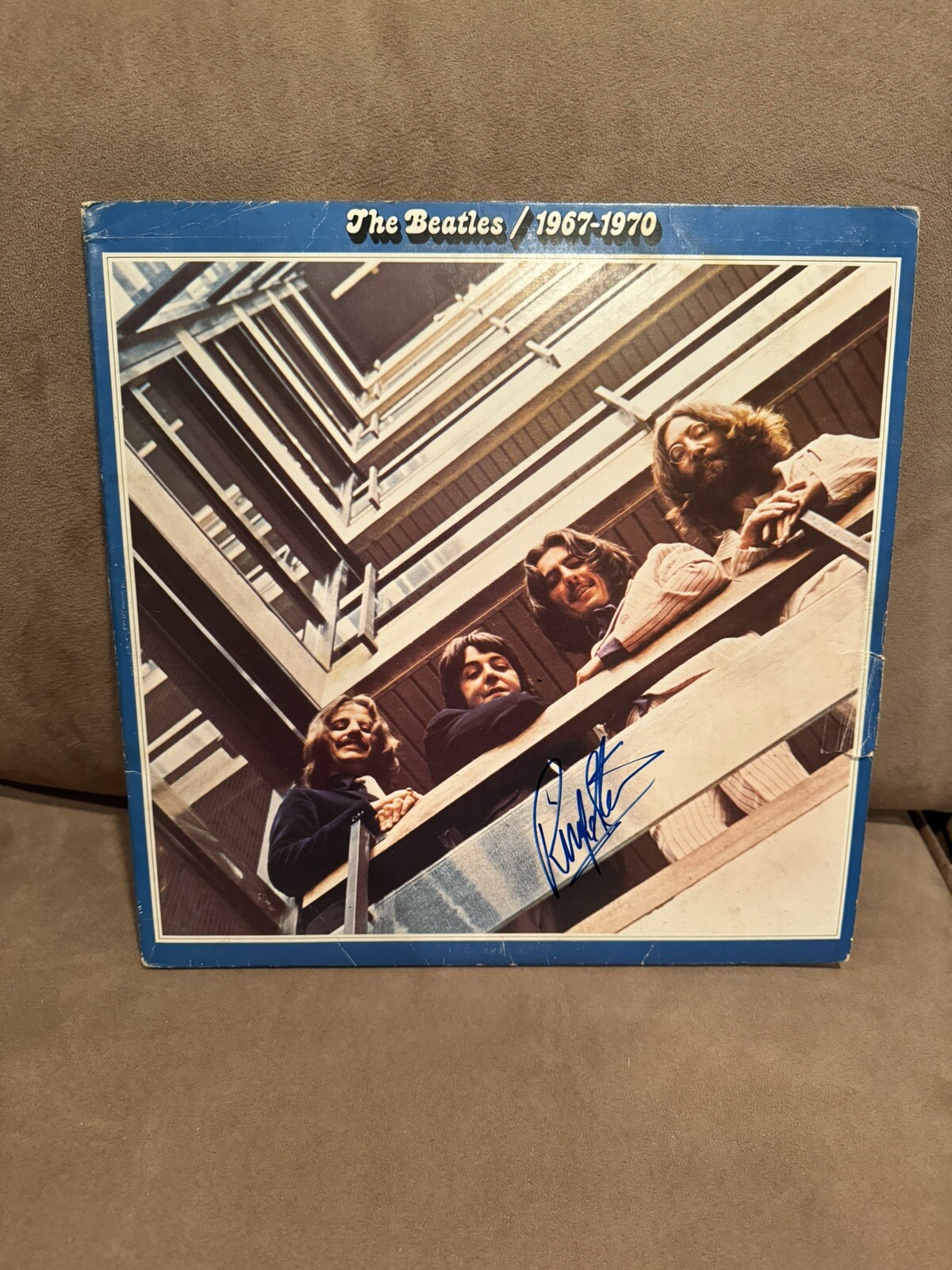 Ringo Starr Full Name Signed Beatles 1967-70 Album Beckett LOA Lennon McCartney