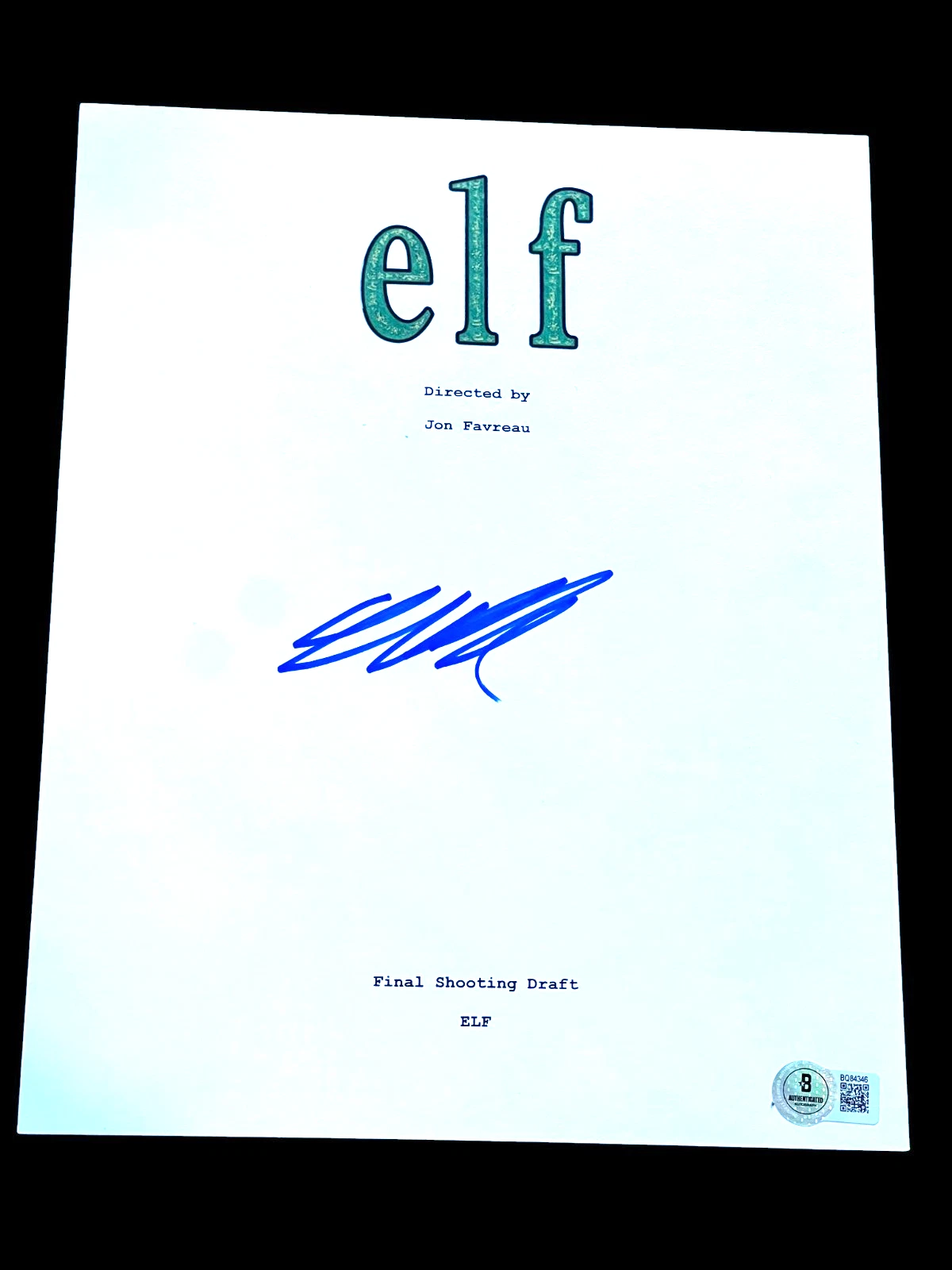 WILL FERRELL SIGNED AUTOGRAPH MOVIE SCRIPT ELF BECKETT BAS COA ALL PAGES X1