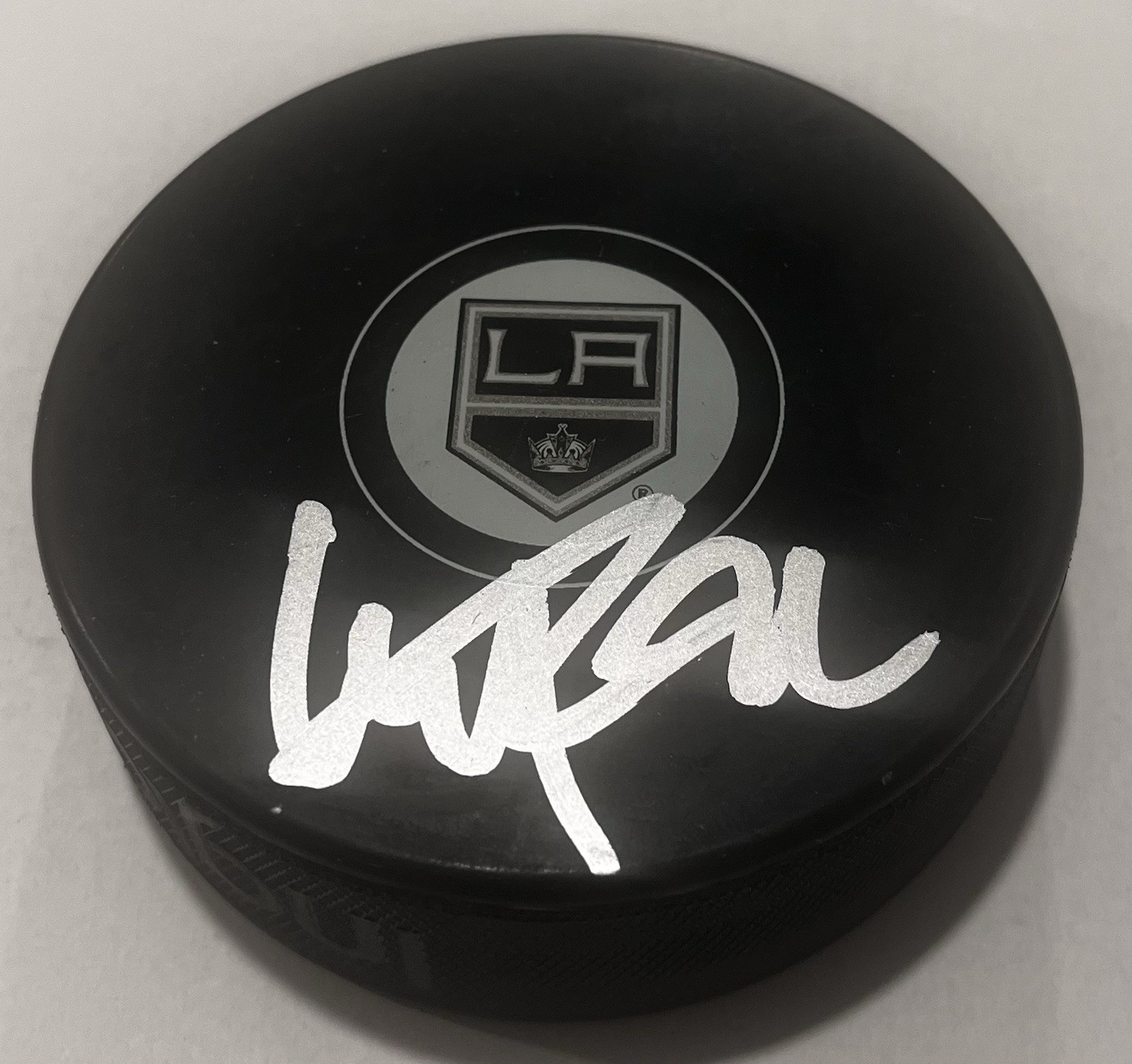 KEVIN FIALA SIGNED LOS ANGELES KINGS HOCKEY PUCK W/ CASE COA