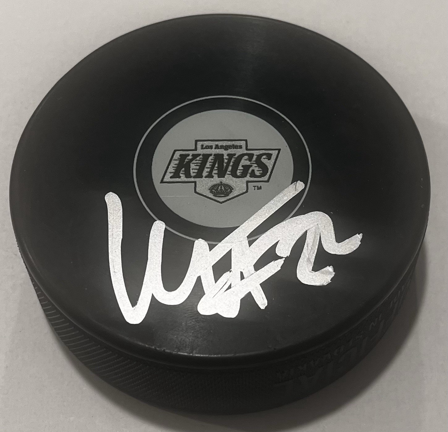 KEVIN FIALA SIGNED LOS ANGELES KINGS HOCKEY PUCK W/ CASE COA