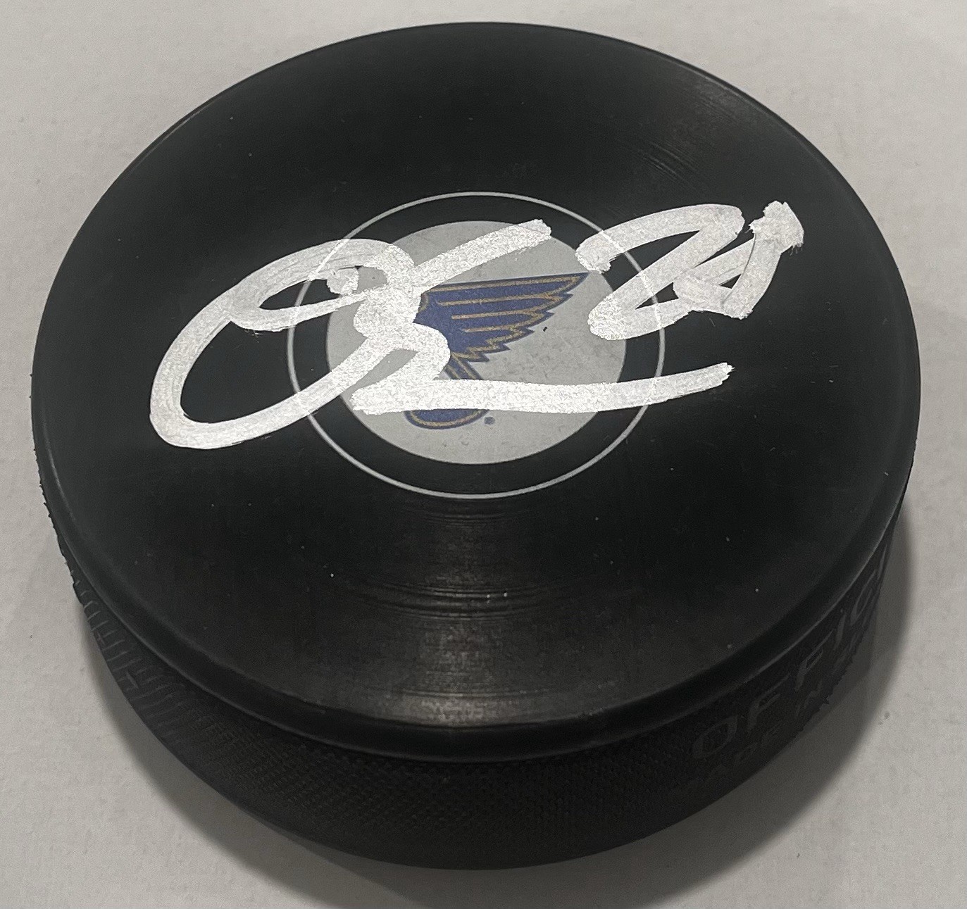 OTTO STENBERG SIGNED ST LOUIS BLUES HOCKEY PUCK W/ CASE ALEX COA
