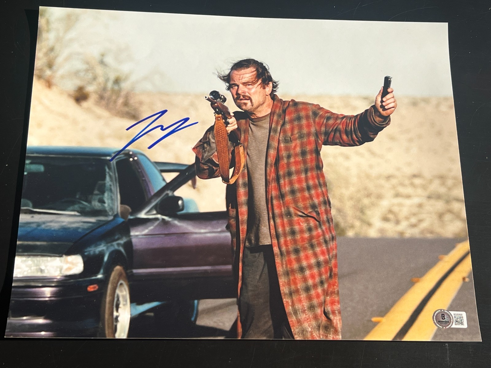 LEONARDO DICAPRIO SIGNED AUTOGRAPH 11x14 ONE BATTLE AFTER ANOTHER BECKETT BAS D