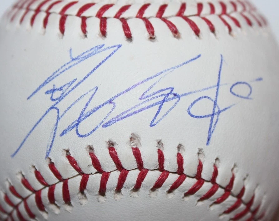 JEN-HO TSENG SIGNED RAWLINGS MLB MAJOR LEAGUE BASEBALL CHICAGO CUBS JEN HO COA