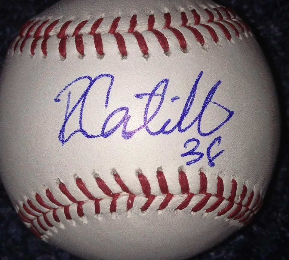 RUSNEY CASTILLO SIGNED RAWLINGS MLB MAJOR LEAGUE BASEBALL CUBA RED SOX PROOF COA