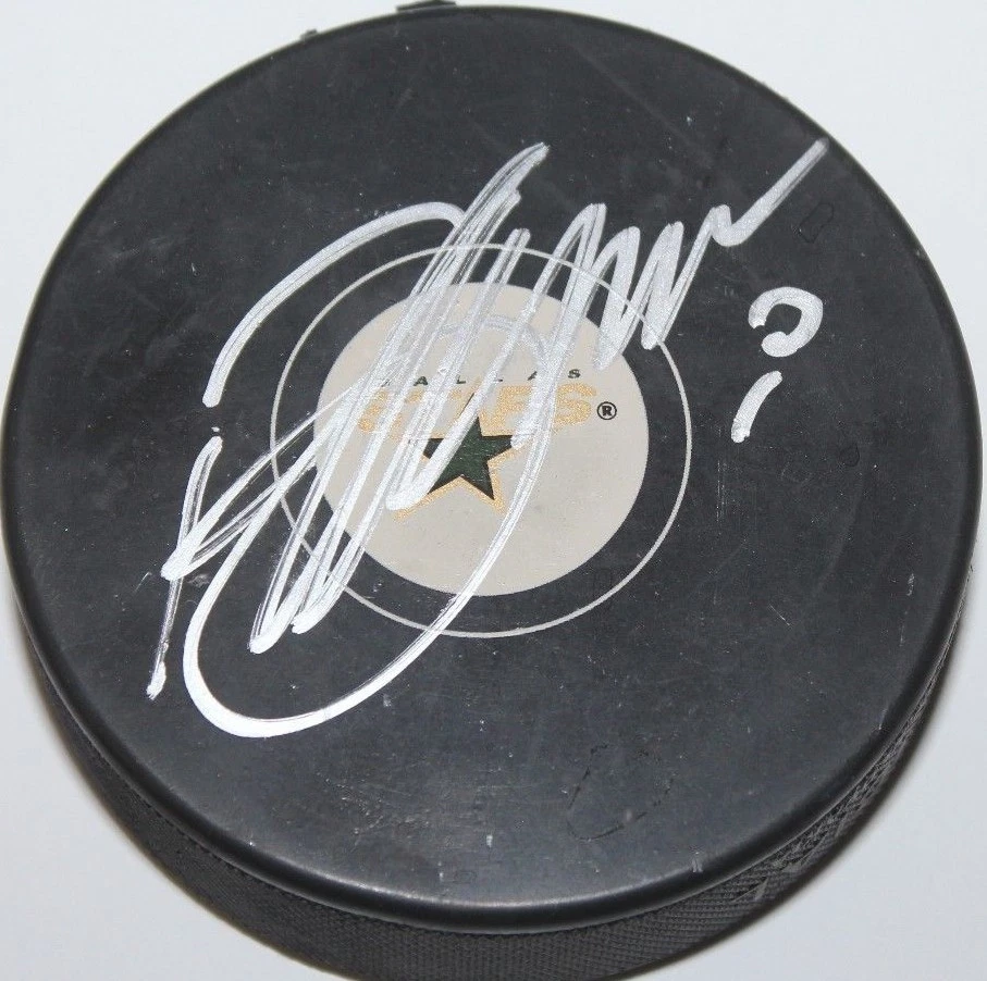 Brandon Morrow signed Dallas Stars Puck w/ case COA
