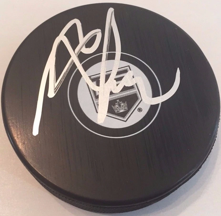MARIAN GABORIK SIGNED LOS ANGELES KINGS PUCK W/CASE COA
