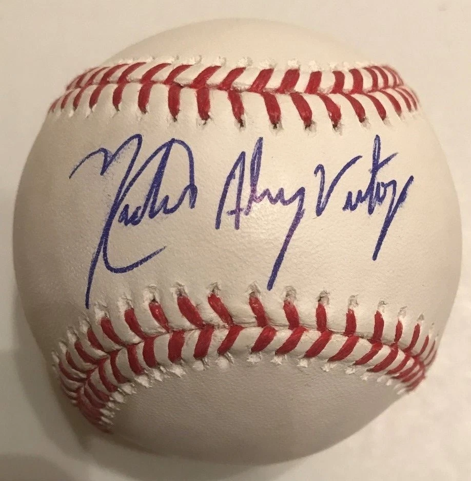 YADIER ALVAREZ SIGNED RAWLINGS MLB MAJOR LEAGUE BASEBALL LOS ANGELES DODGERS COA