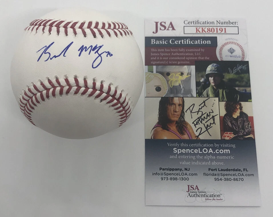 BRENDAN MCKAY SIGNED RAWLINGS MLB MAJOR LEAGUE BASEBALL TAMPA BAY RAYS JSA COA