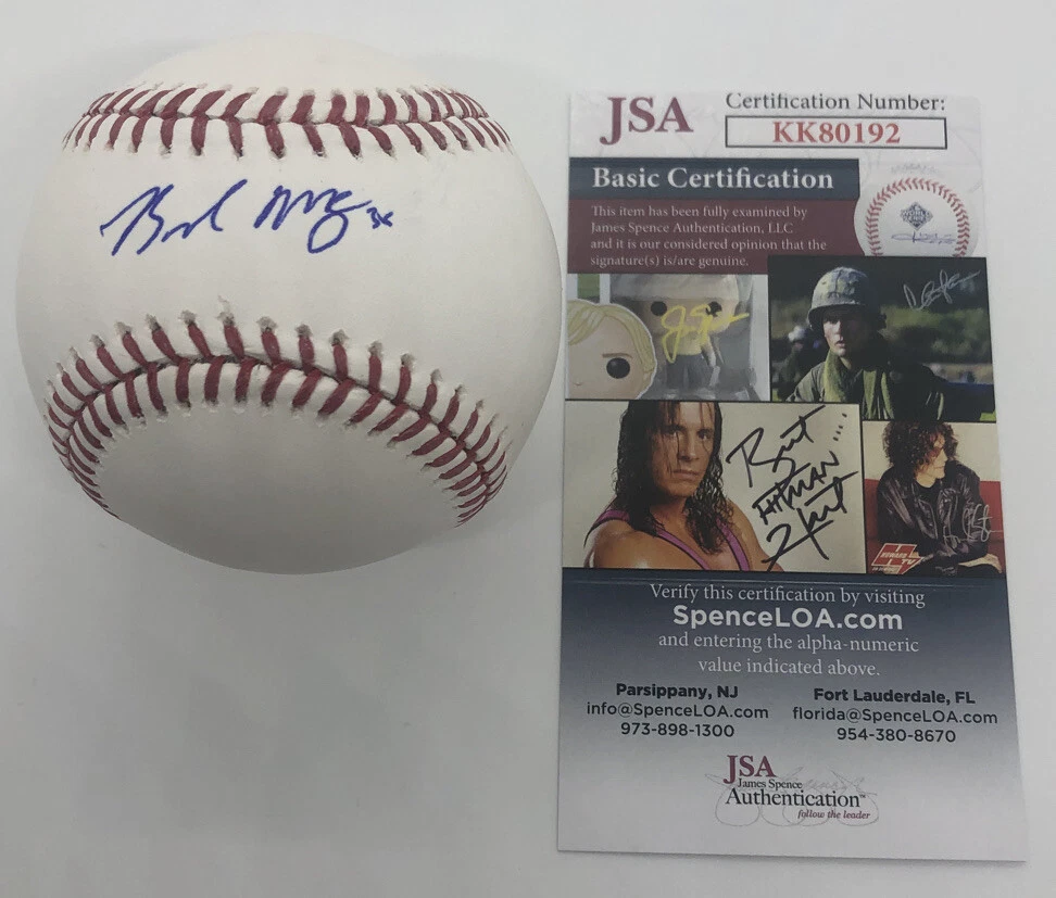 BRENDAN MCKAY SIGNED RAWLINGS MLB MAJOR LEAGUE BASEBALL TAMPA BAY RAYS JSA COA